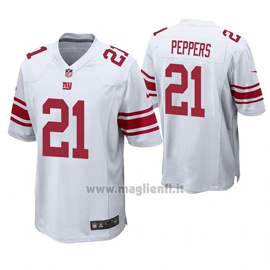 Maglia NFL Game New York Giants Jabrill Peppers Bianco